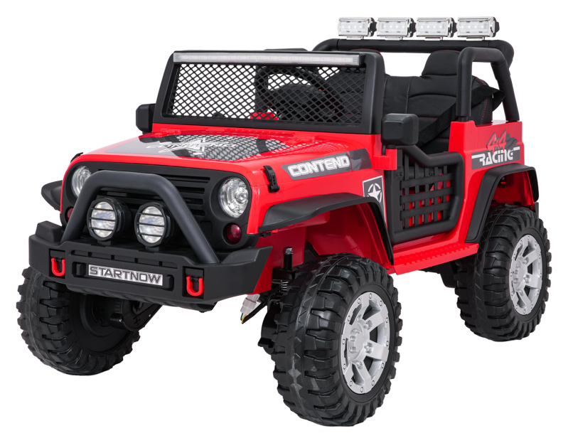 Elektrické dětské auto jeep BEAST 4x4 červené