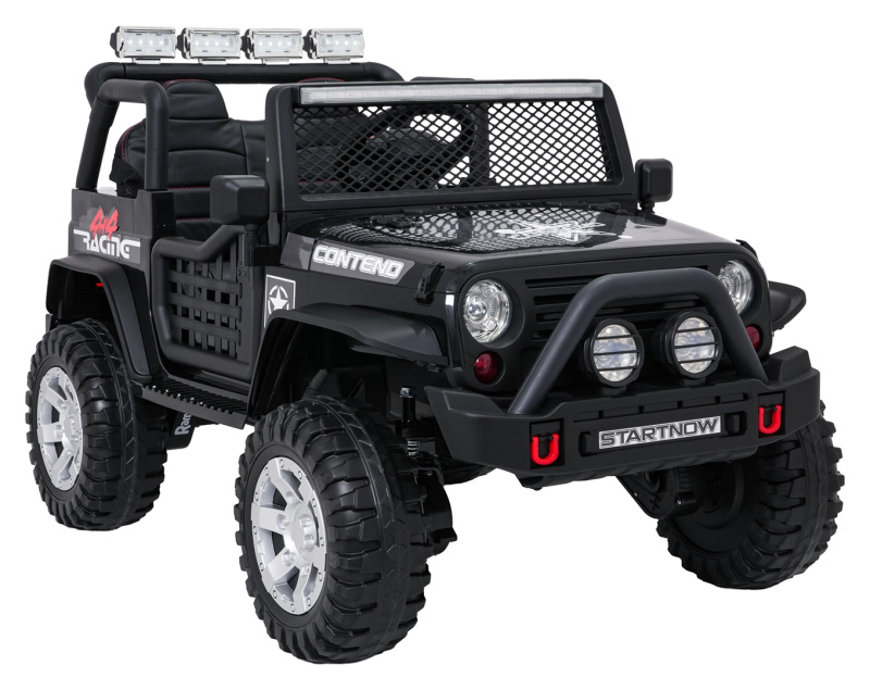 Elektrické autíčko jeep Beast 4x4, černé