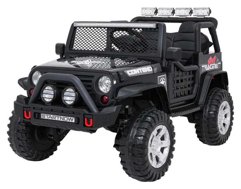 Elektrické autíčko jeep Beast 4x4, černé
