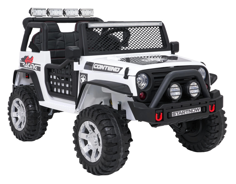 Dětské elektrické auto jeep BEAST 4x4, bílé