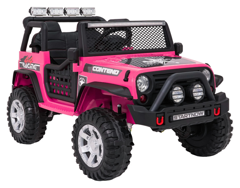 Elektrické autíčko jeep Beast 4x4 – růžové