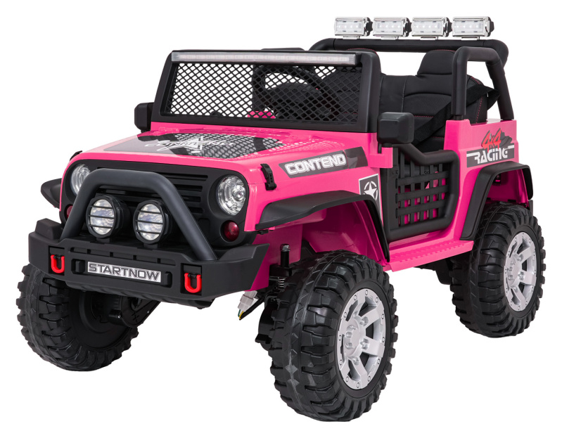 Elektrické autíčko jeep Beast 4x4 – růžové