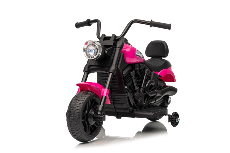 Dětská elektrická motorka STAR růžová