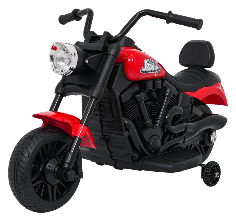 Dětská elektrická motorka STAR – červená