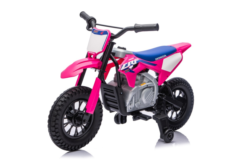 Dětská elektrická motorka HONDA CRF450R růžová