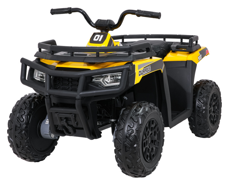 Dětská elektrická čtyřkolka WOLF 4x4, žlutá
