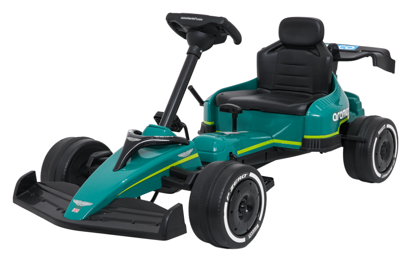 Šlapací motokára ASTON MARTIN zelená
