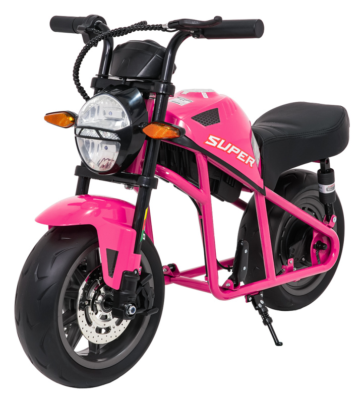 Dětská elektrická motorka SUPERMOTO – růžová