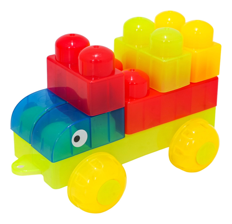 Měkké gelové stavební kostky 82 ks s kufříkem