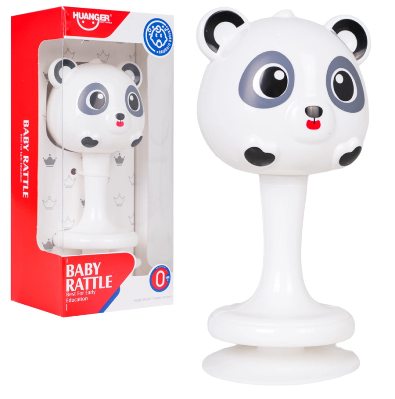 Dětské chrastítko Panda s přísavkou - 1 kus