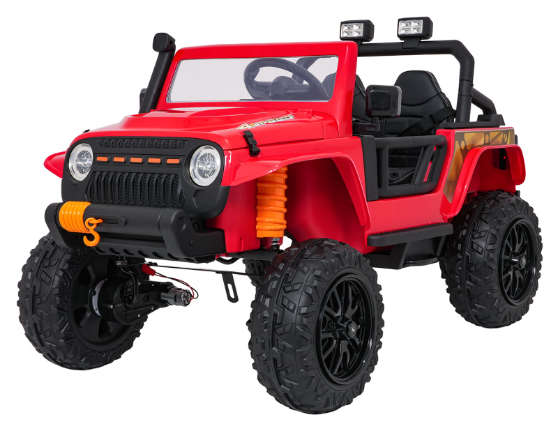Elektrické autíčko Jeep Monster 24V – červené