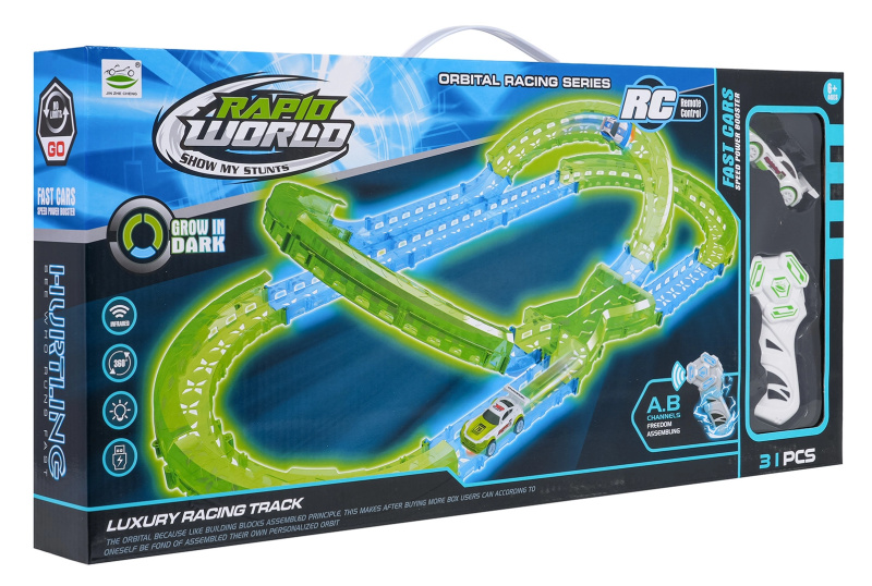 Svítící závodní dráha do tmy, 31 dílů