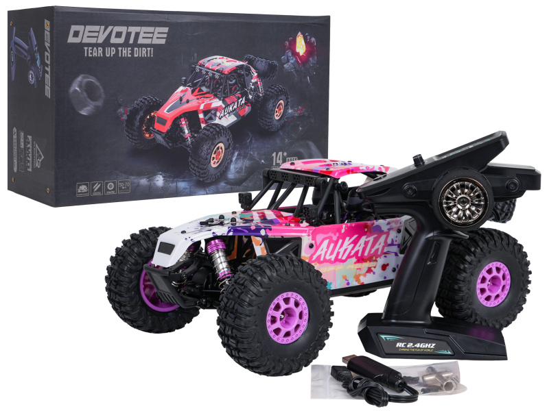 RC crawler Alikata 1:12 fialový