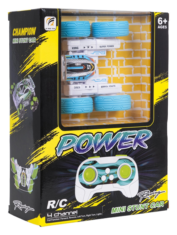 RC kaskadérské auto 1:32 power stunt – modré