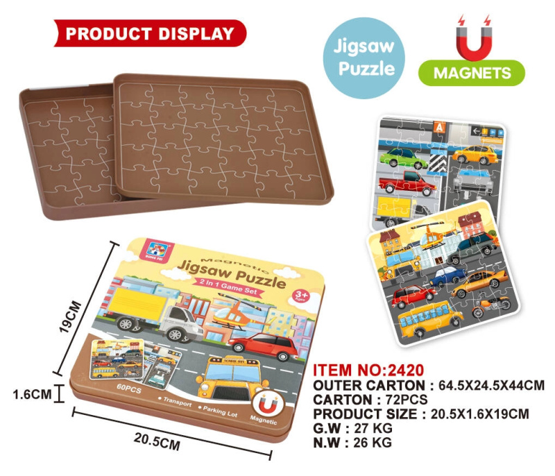 Magnetická sada puzzle Město