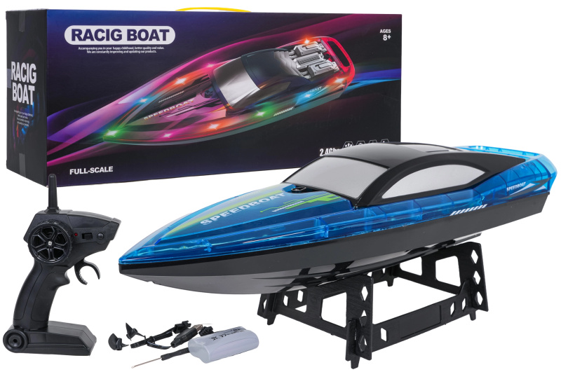 RC závodní loď – modrá