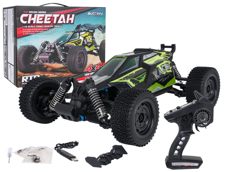 RC závodní buggy CHEETAH 1:16 s bezkartáčovým motorem