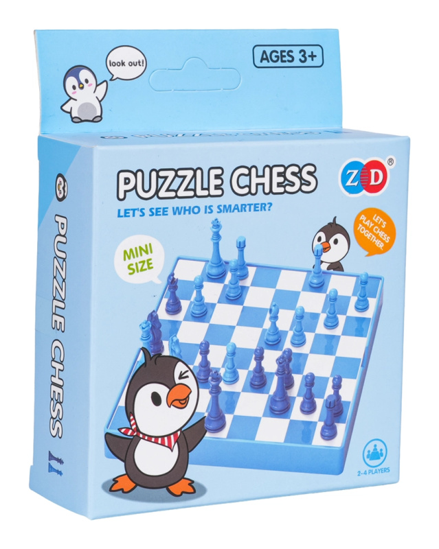 Cestovní šachy Pingvin – mini sada pro děti