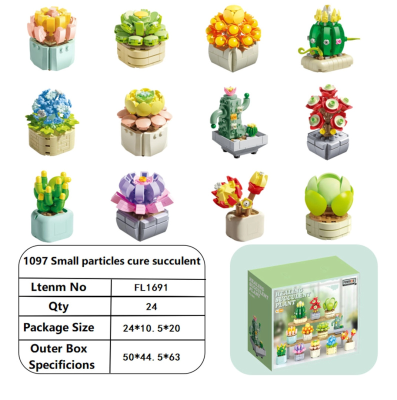 Stavebnice květiny 1051 dílků