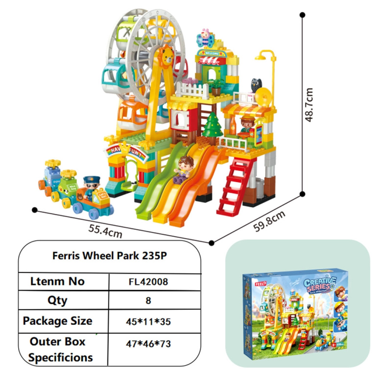 Stavebnice zábavní park 235 dílků