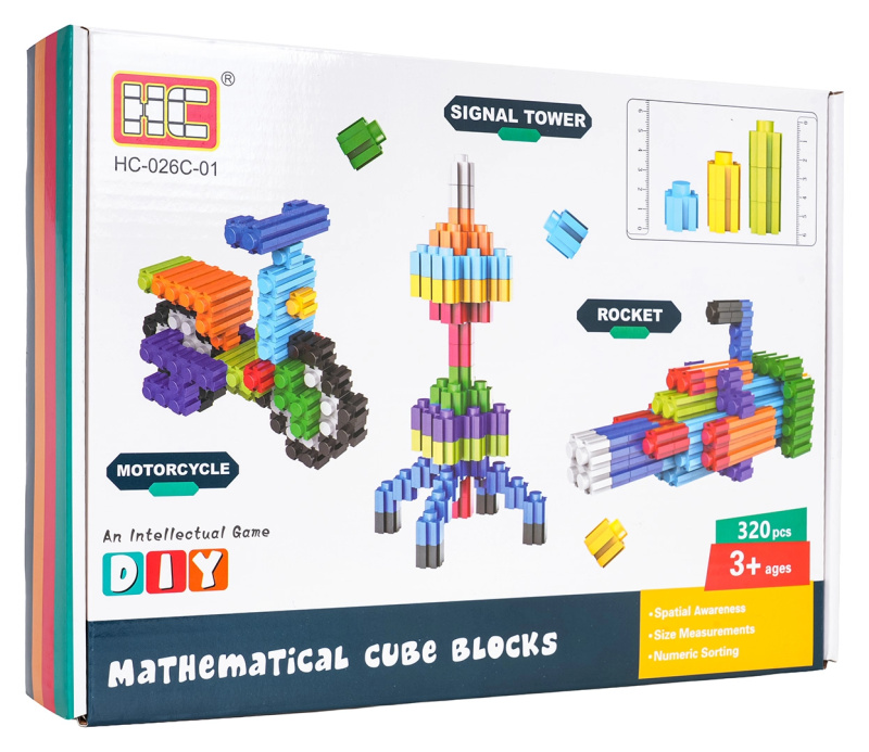 Stavebnice STEAM – kreativní kostky 320 dílů