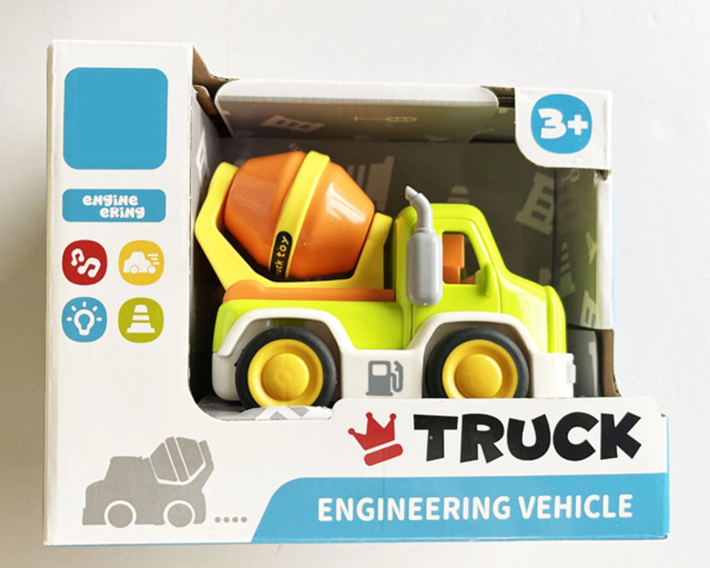 Interaktivní míchačka betonu se zvuky a světly