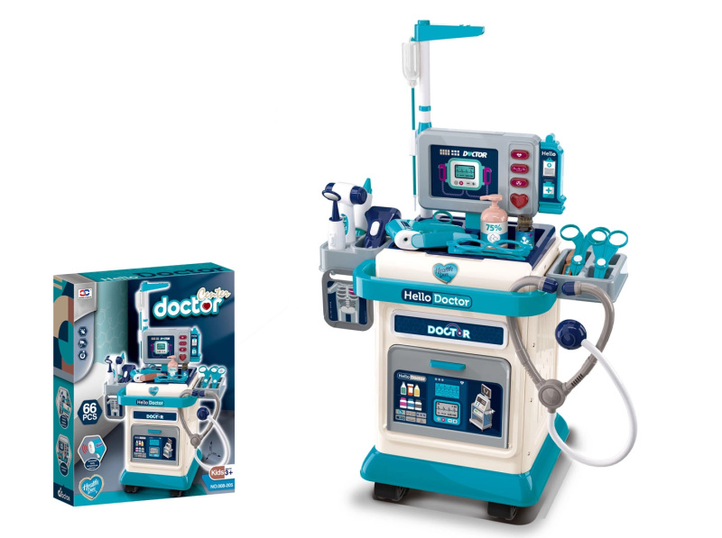 mega lékařský set modrý s příslušenstvím