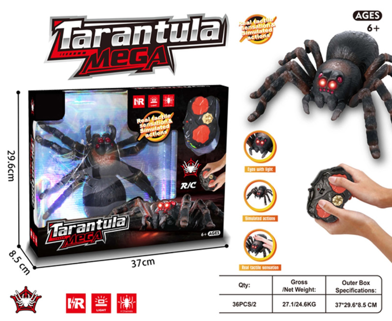 RC tarantule – mega dálkově ovládaný pavouk