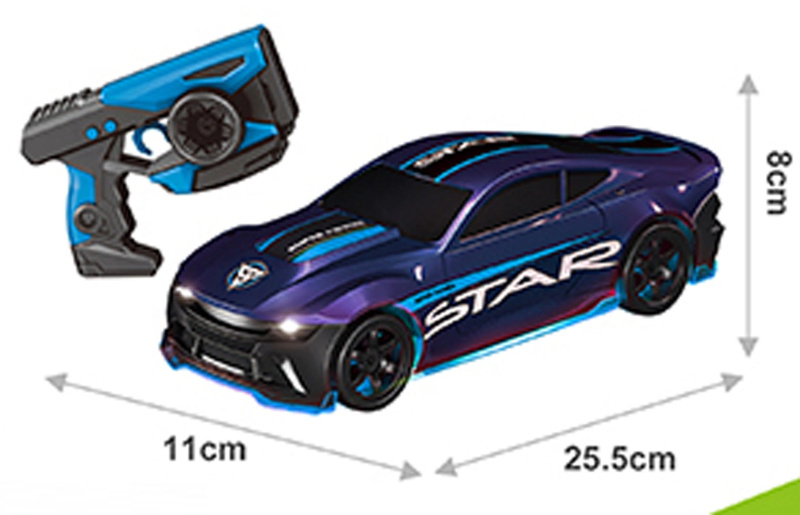 RC auto STAR modré s driftovacími koly