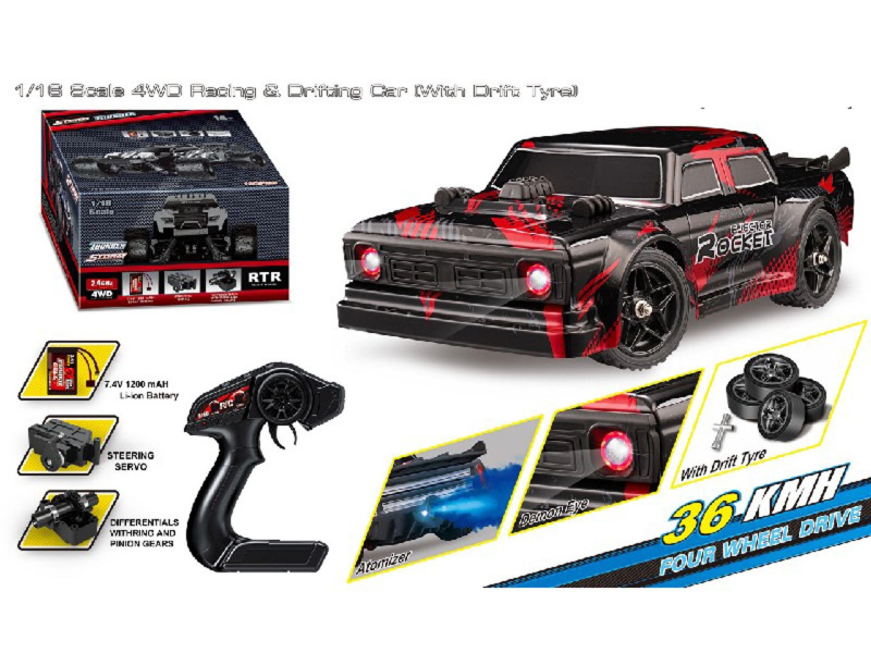 RC driftovací auto ROCKET 4x4, měřítko 1:16