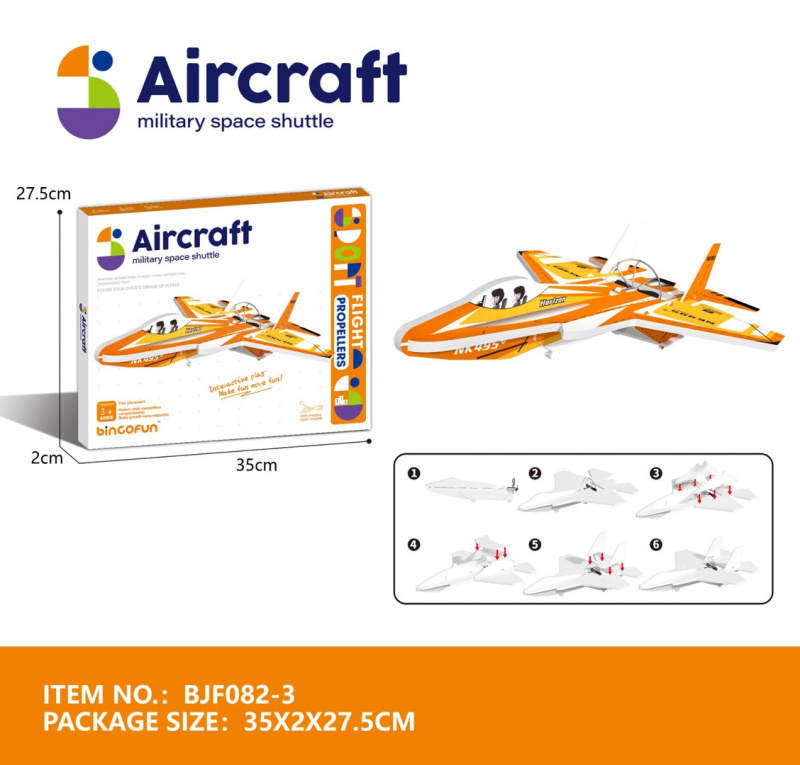 Polystyrenový stíhací letoun s napájením
