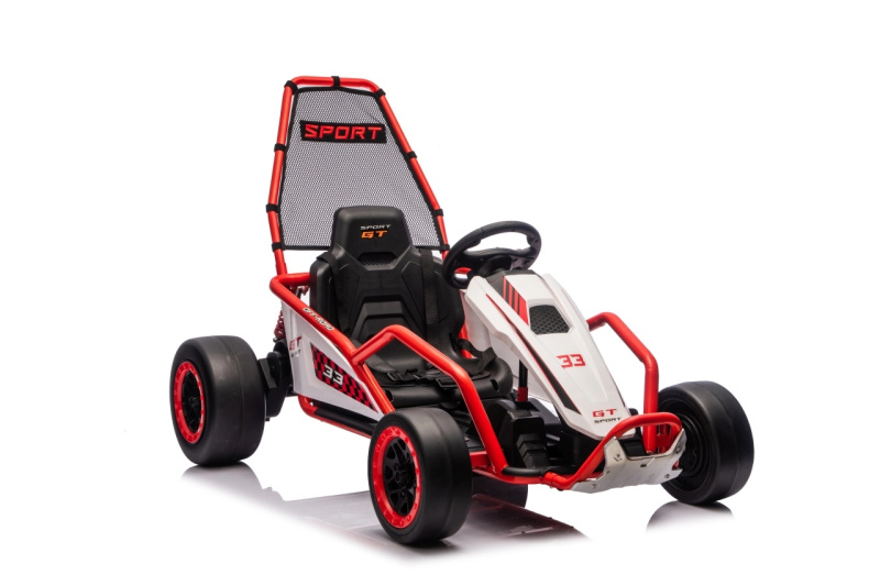 Dětský elektrický motokár TORNADO s funkcí driftu – červený