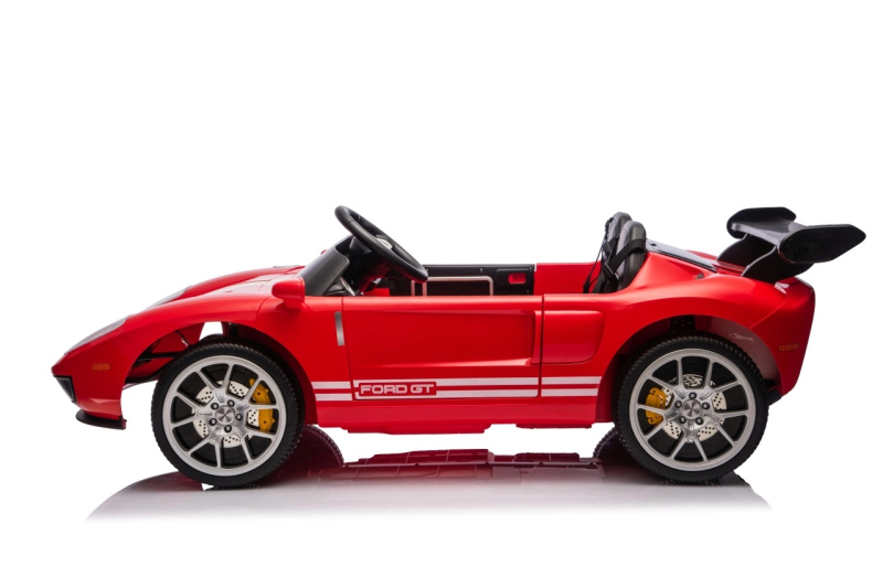 elektrické autíčko ford gt pro děti – červené, 24 v, dvoumístné