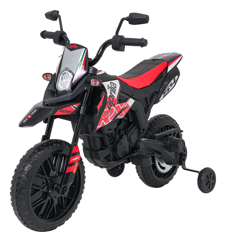 Dětská elektrická motorka APRILIA RX, červená