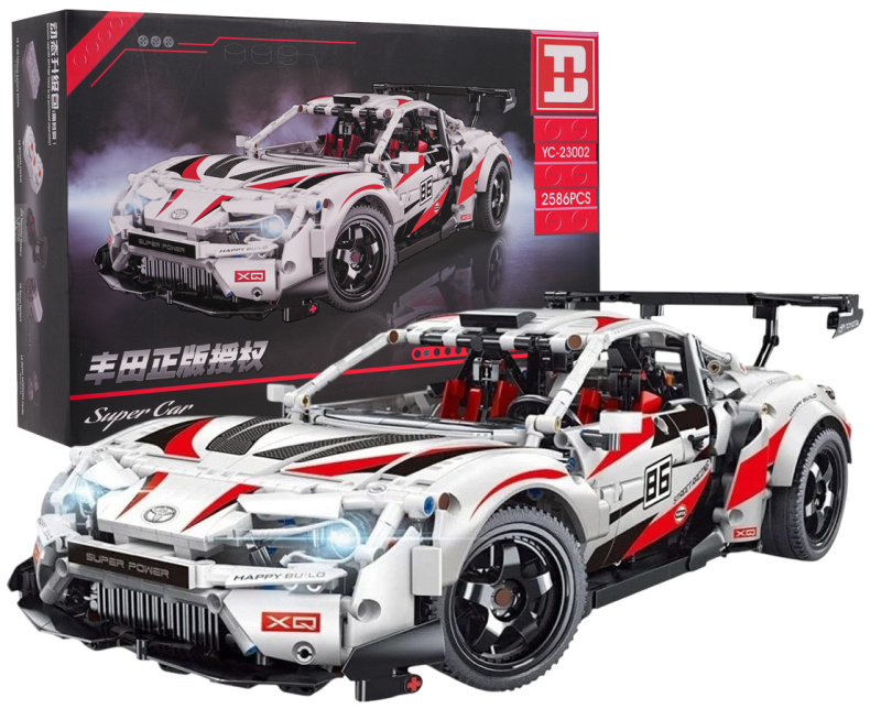 Sada kostek Super Car GT86 2586el. Bílá