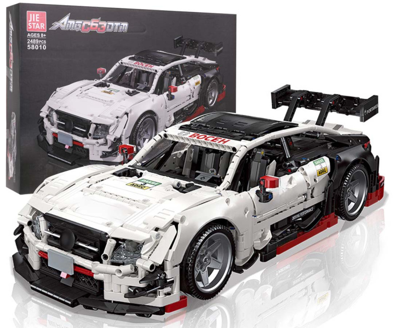 Stavebnice Sportovní Auto Bílé 2489 ks