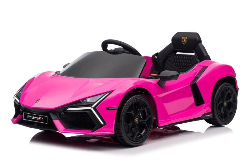 Růžový Lamborghini Revuelto pro děti