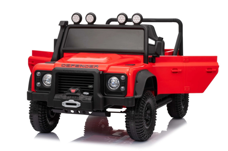 Elektrické auto Land Rover Defender 110 SVX Concept červené
