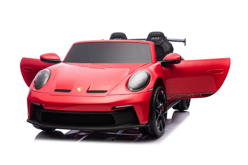 Dětské elektrické autíčko PORSCHE 911 GT3 s tabletem mp4, červené