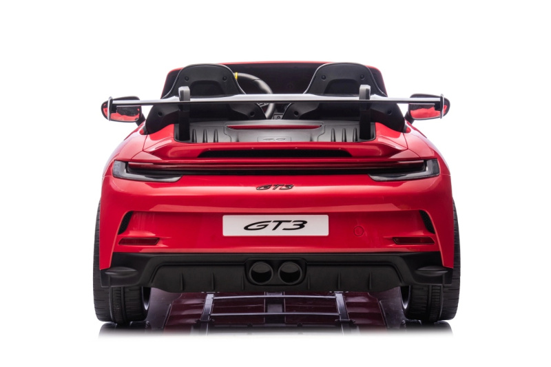 Dětské elektrické autíčko PORSCHE 911 GT3 červené s panelem MP4
