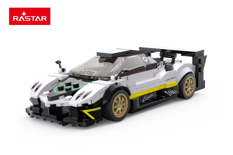Stavebnice auta 1:28 PAGANI ZONDA R od Rastar, bílá