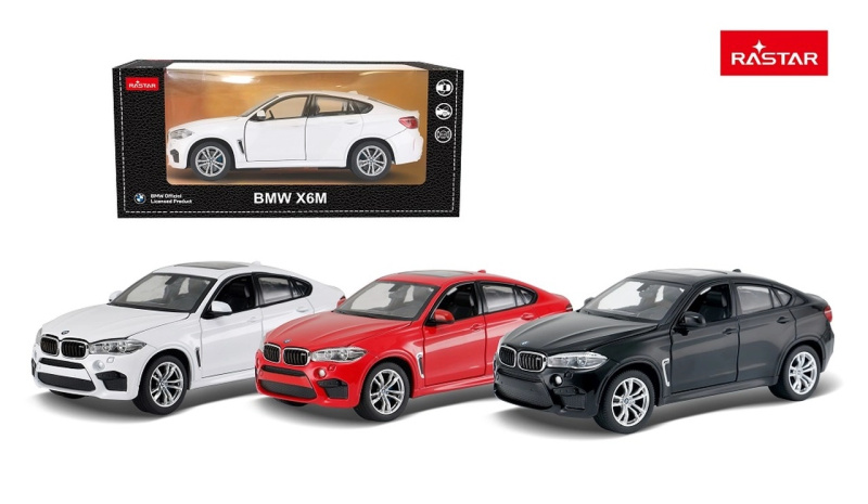 Kovový model 1:24 BMW X6 M černý RASTAR