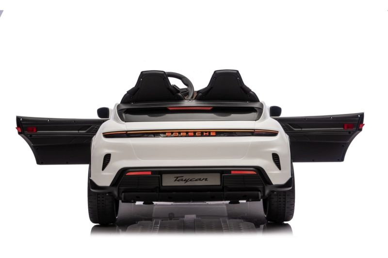Dětské elektrické auto PORSCHE Taycan Turbo S – bílé
