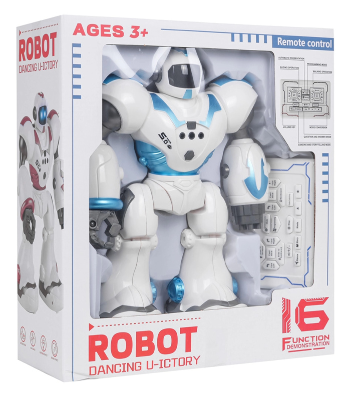 Multifunkční interaktivní robot U-ICTORY – modrý