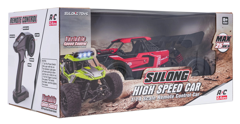 RC crawler 1:14 Arrow – červený terénní vůz