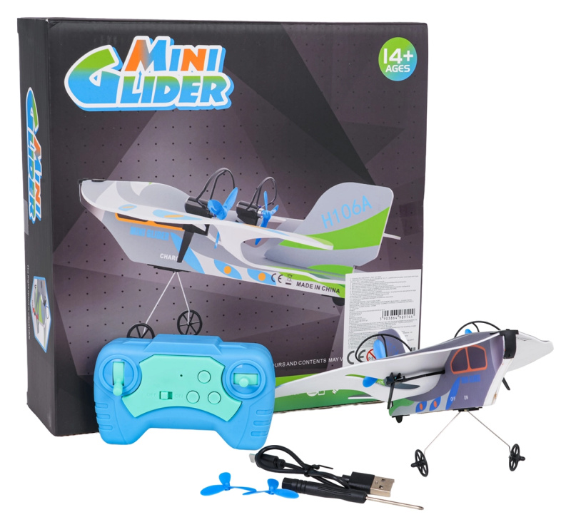 RC letadlo stíhačka s gyroskopem a LED osvětlením