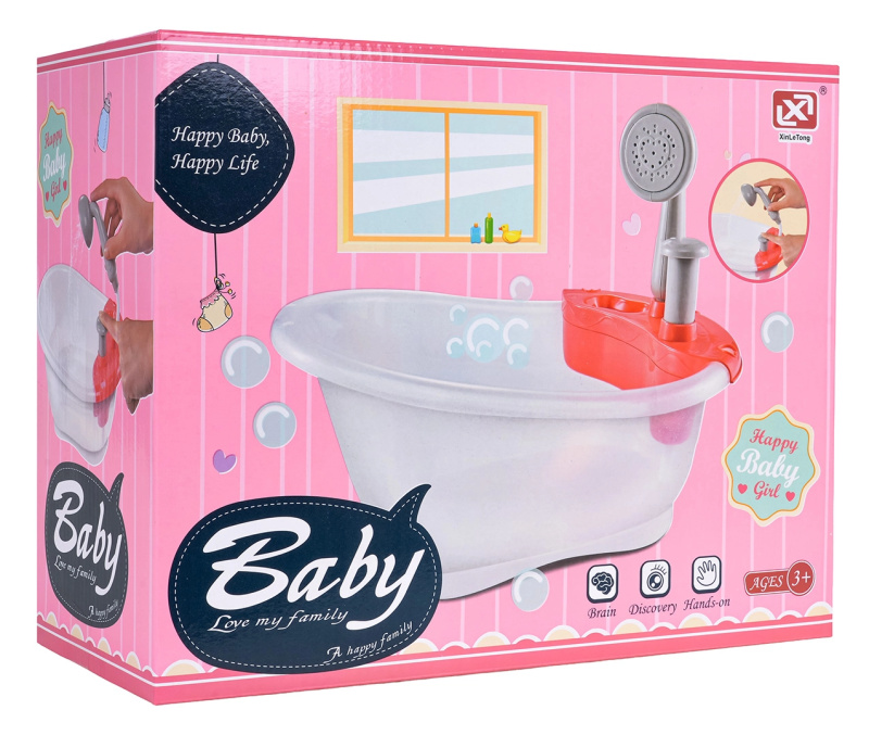 Vanička pro panenky s funkční sprchou