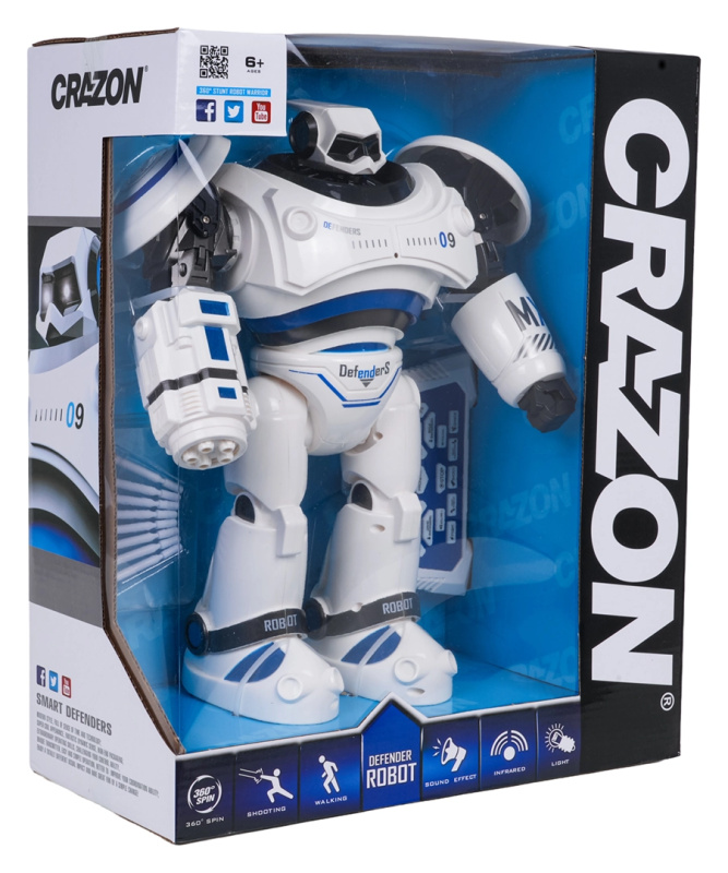 Interaktivní robot MX09 s dálkovým ovládáním – modrý