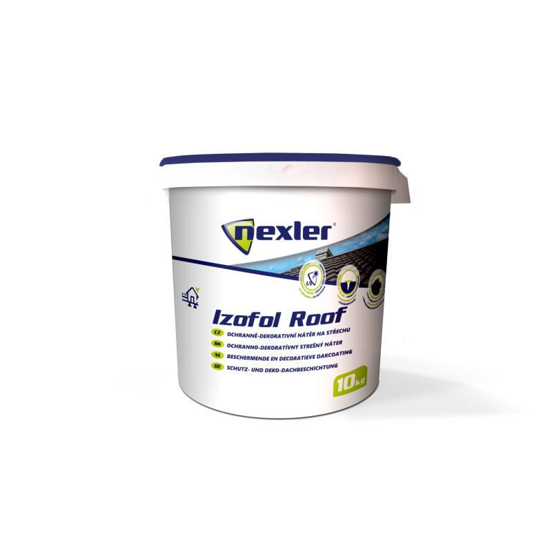 Nexler Ochranný střešní nátěr Izofol Roof červený 10 kg