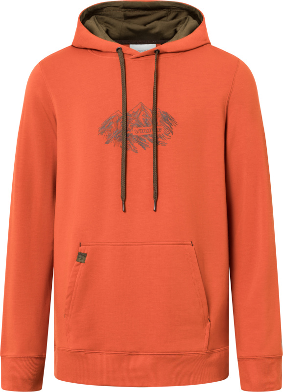 Pánská mikina s kapucí VIKING Panaka oranžová Velikost: XL